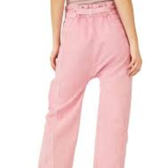 Sky Rider Pants in Rose Elastic waistband oversize woman's  size Small/medium - Picture 2 of 9